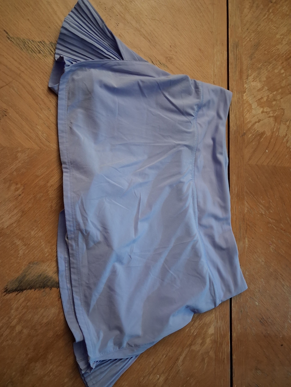 lululemon periwinkle/light blue athletic skirt with built-in shorts